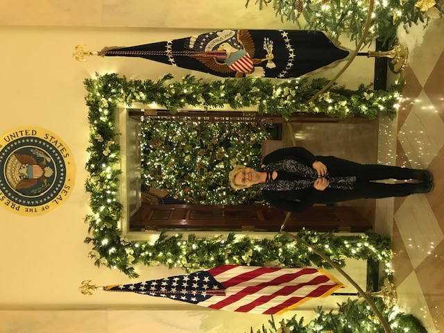 Zorina Alliata at the White House during the holidays