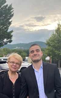 Zorina Alliata with her son